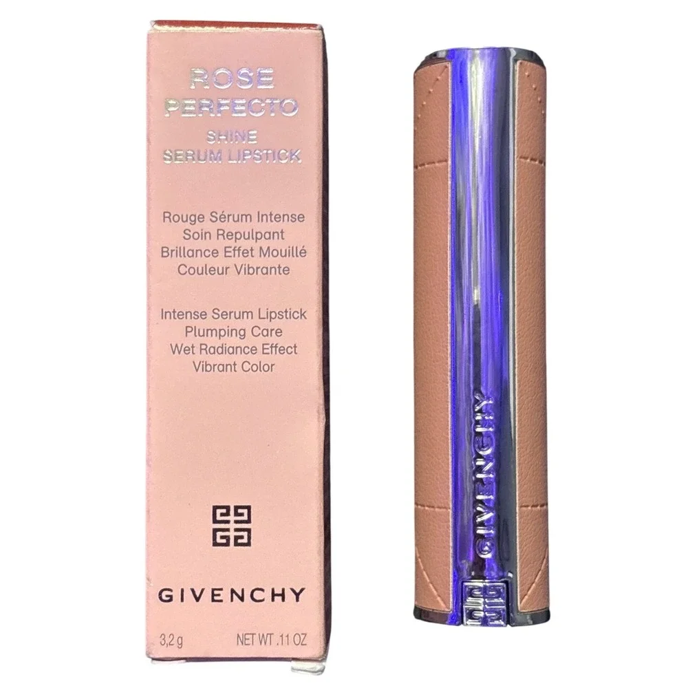 NEW Givenchy Rose Perfecto Shine Serum Lipstick 117 3.2g